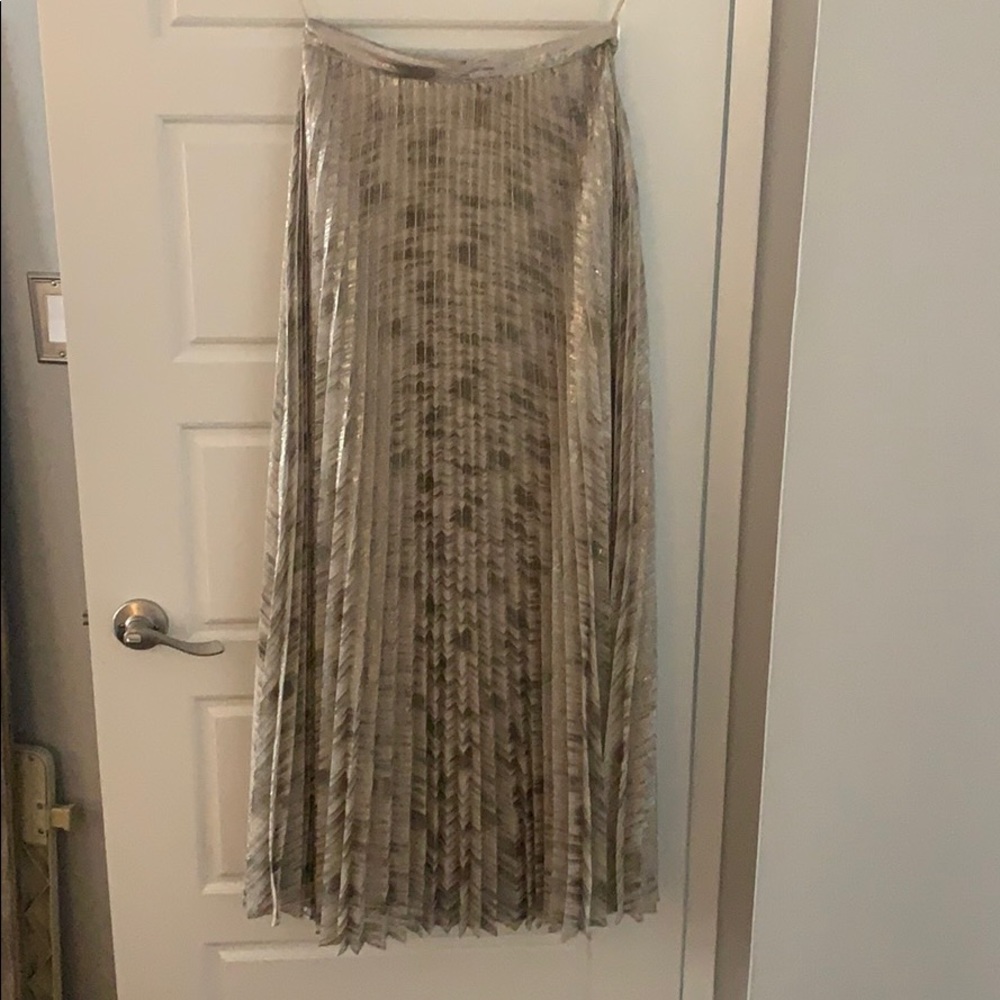 Anthropologie long pleaded skirt